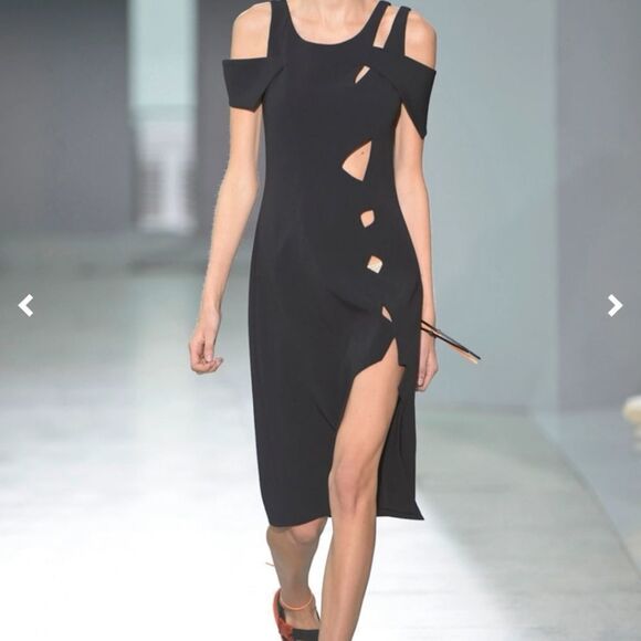 NWT Christopher kane Round Neck Cracked Seam Dress. - Picture 1 of 7